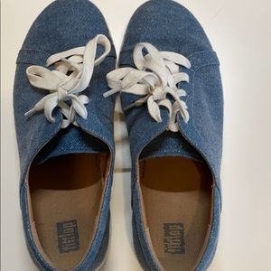 fitflop denim sneakers